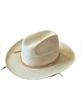 Vintage Casa Chávez Handwoven Mexican Straw Hat."cowboy Vintage Made In Mexico